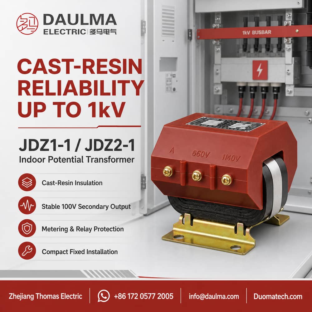 JDZ1-1, JDZ2-1 indoor cast-resin insulated potential transformer Thomas Electric JDZ1-1, JDZ2-1 indoor cast-resin insulated potential transformer industrial product poster 1