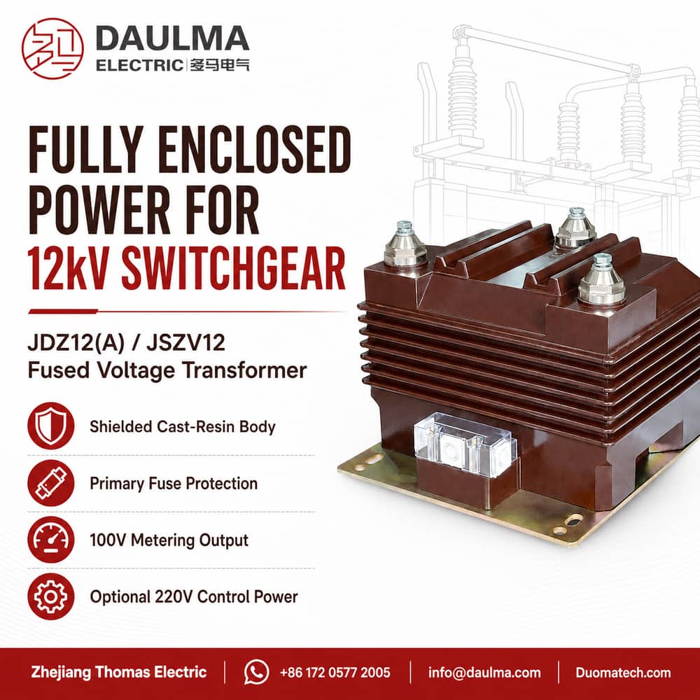 JDZ12(A) / JSZV12 Fused Fully Enclosed Voltage Transformer Thomas Electric JDZ12(A) / JSZV12 Fused Fully Enclosed Voltage Transformer post 01