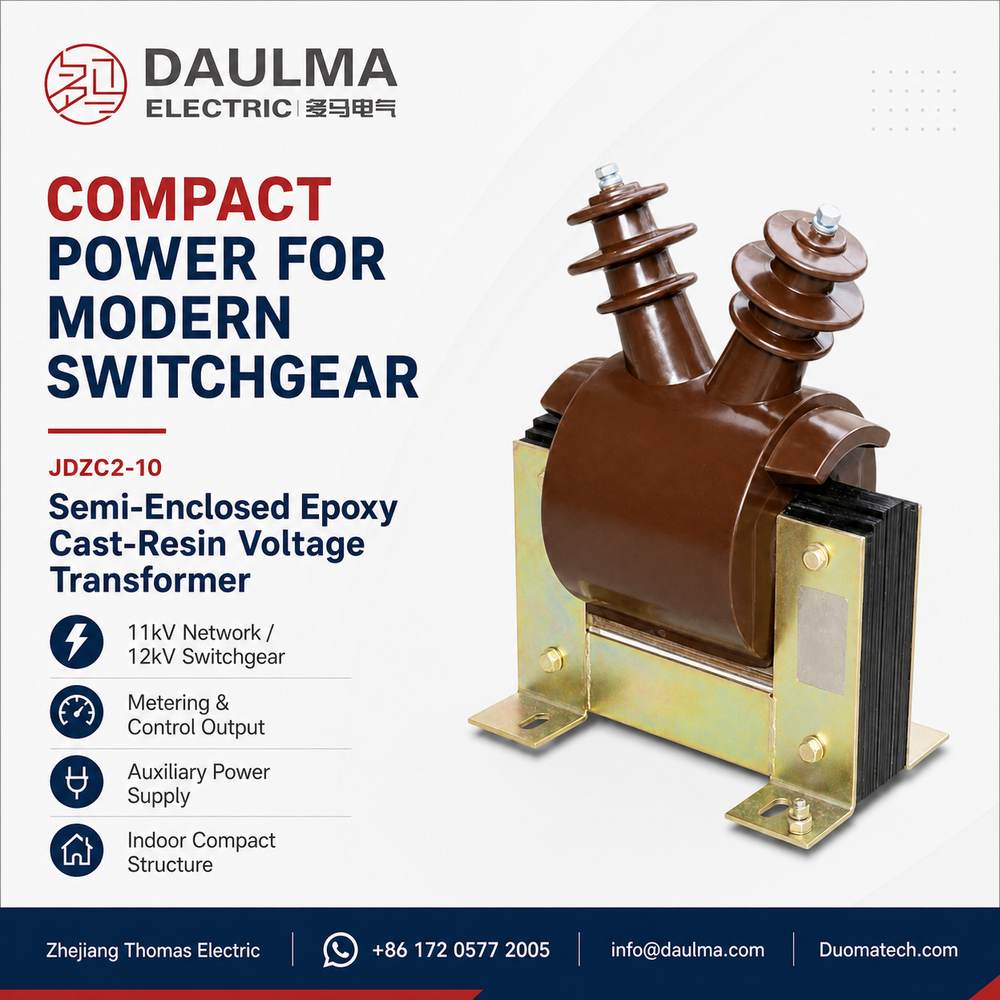 JDZC2-10 Semi-Enclosed Epoxy Cast-Resin Voltage Transformer Thomas Electric JDZC2-10 Semi-Enclosed Epoxy Cast-Resin Voltage Transformer post 01