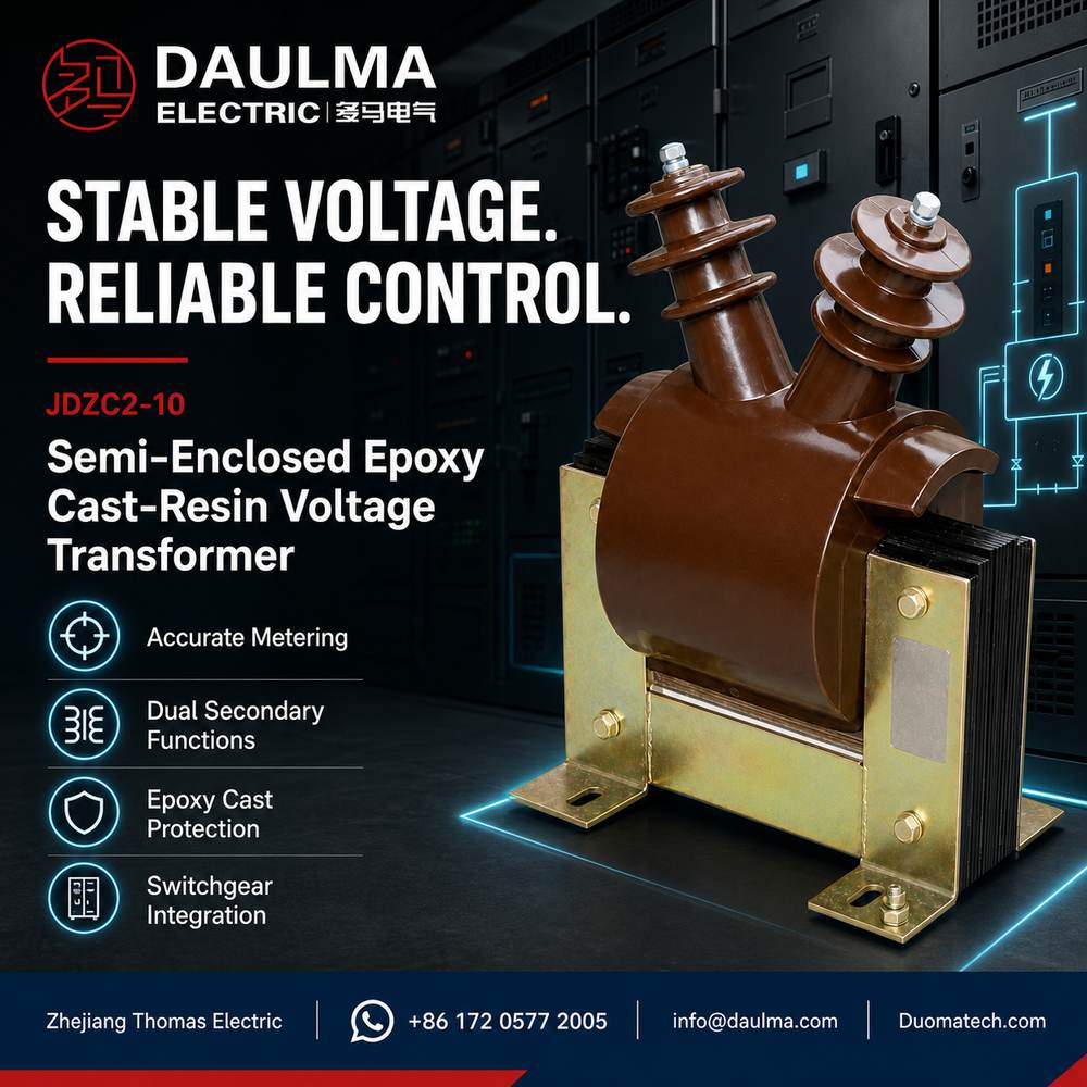 JDZC2-10 Semi-Enclosed Epoxy Cast-Resin Voltage Transformer Thomas Electric JDZC2-10 Semi-Enclosed Epoxy Cast-Resin Voltage Transformer post 02
