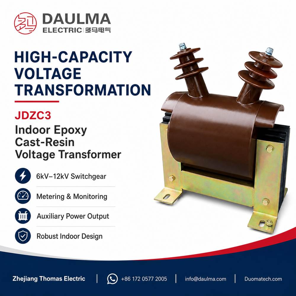 JDZC3 Indoor Epoxy Cast-Resin Voltage Transformer Thomas Electric JDZC3 Indoor Epoxy Cast-Resin Voltage Transformer post 01