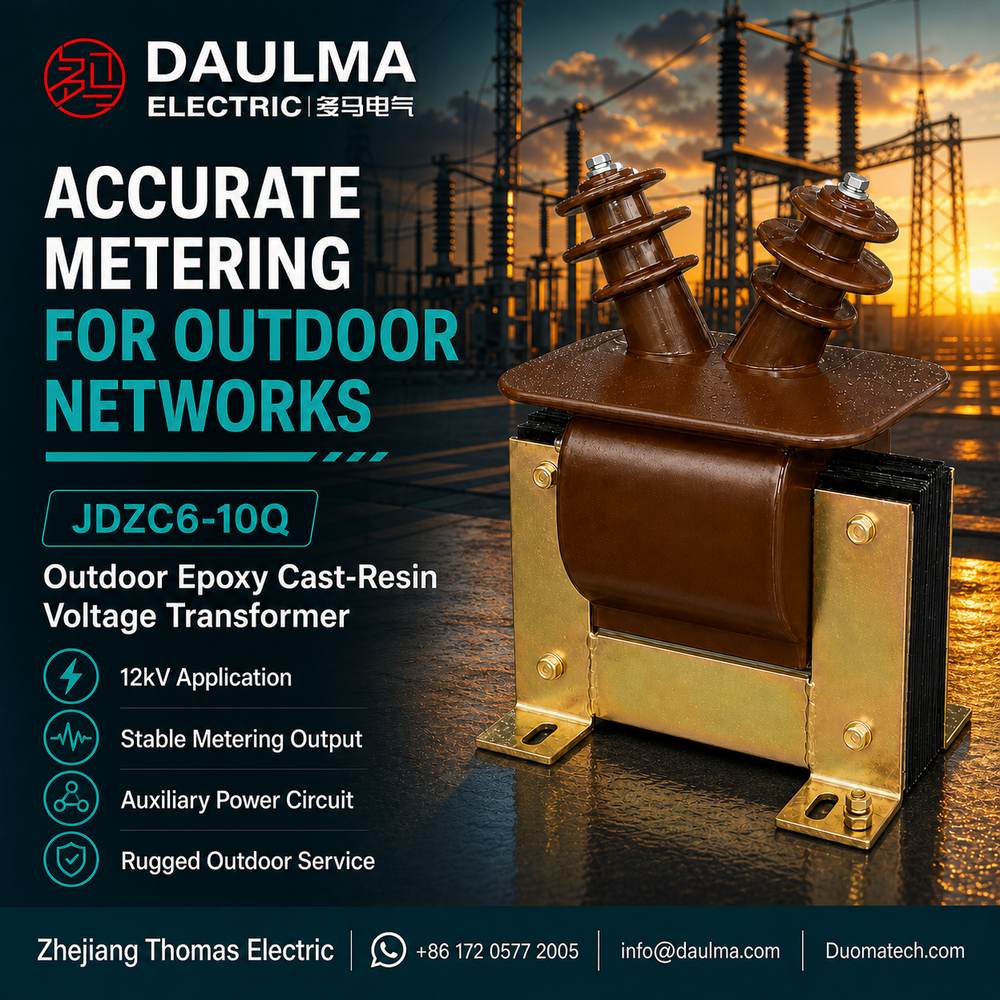 JDZC6-10Q Outdoor Epoxy Cast-Resin Voltage Transformer Thomas Electric JDZC6-10Q Outdoor Epoxy Cast-Resin Voltage Transformer industrial product poster 03