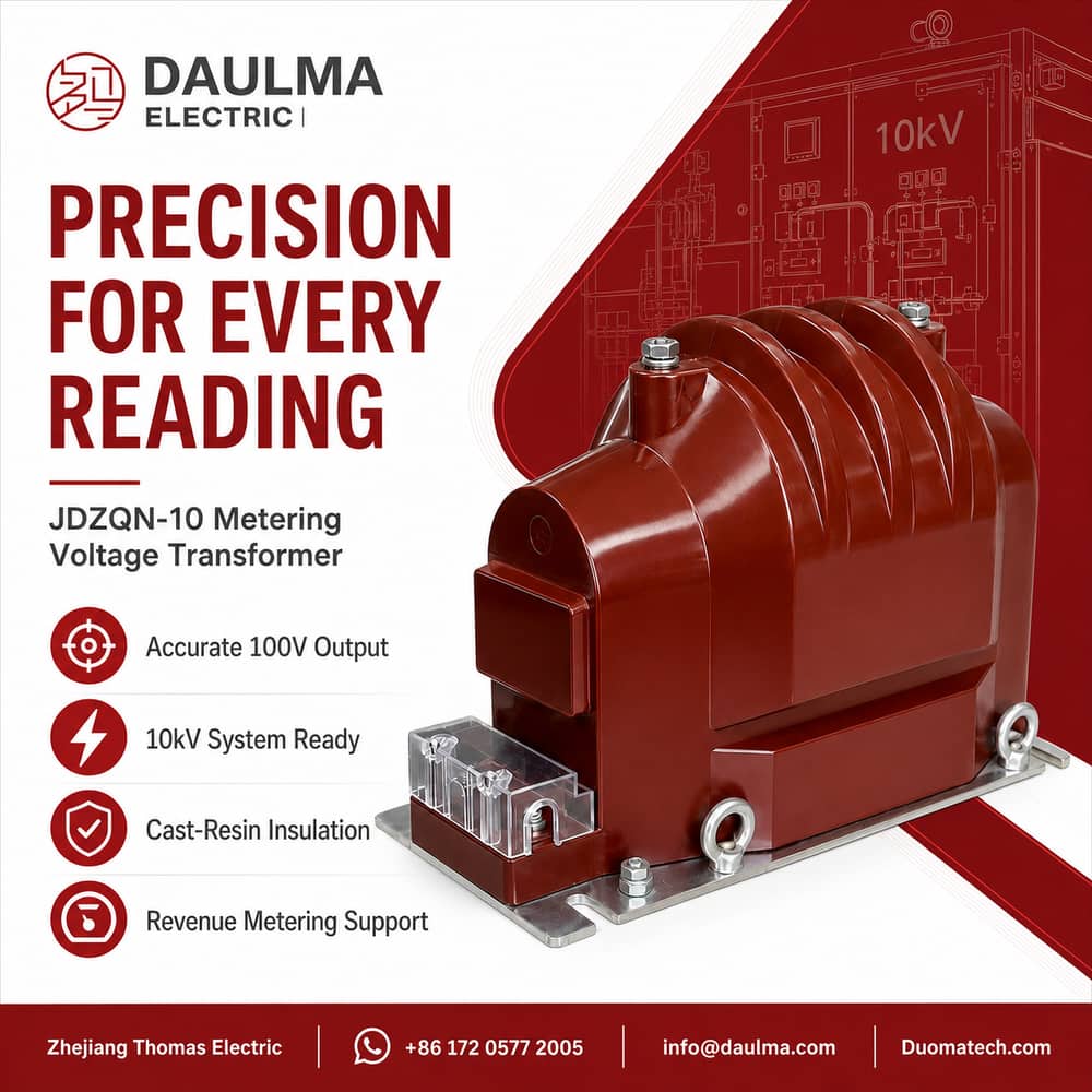 JDZQN-10 Indoor Epoxy Cast-Resin Metering Voltage Transformer post 01