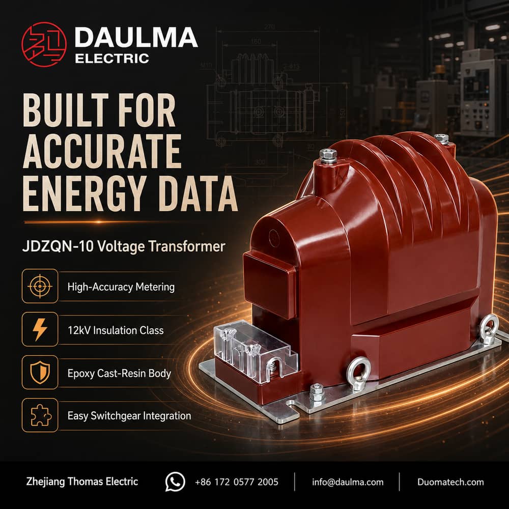 JDZQN-10 Indoor Epoxy Cast-Resin Metering Voltage Transformer post 03