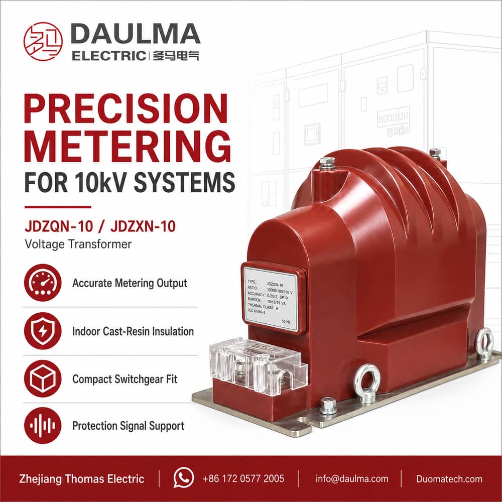 JDZQN-10, JDZXN-10 Indoor Epoxy Cast-Resin Metering Voltage Transformer Thomas Electric JDZQN-10, JDZXN-10 Indoor Epoxy Cast-Resin Metering Voltage Transformer post 01