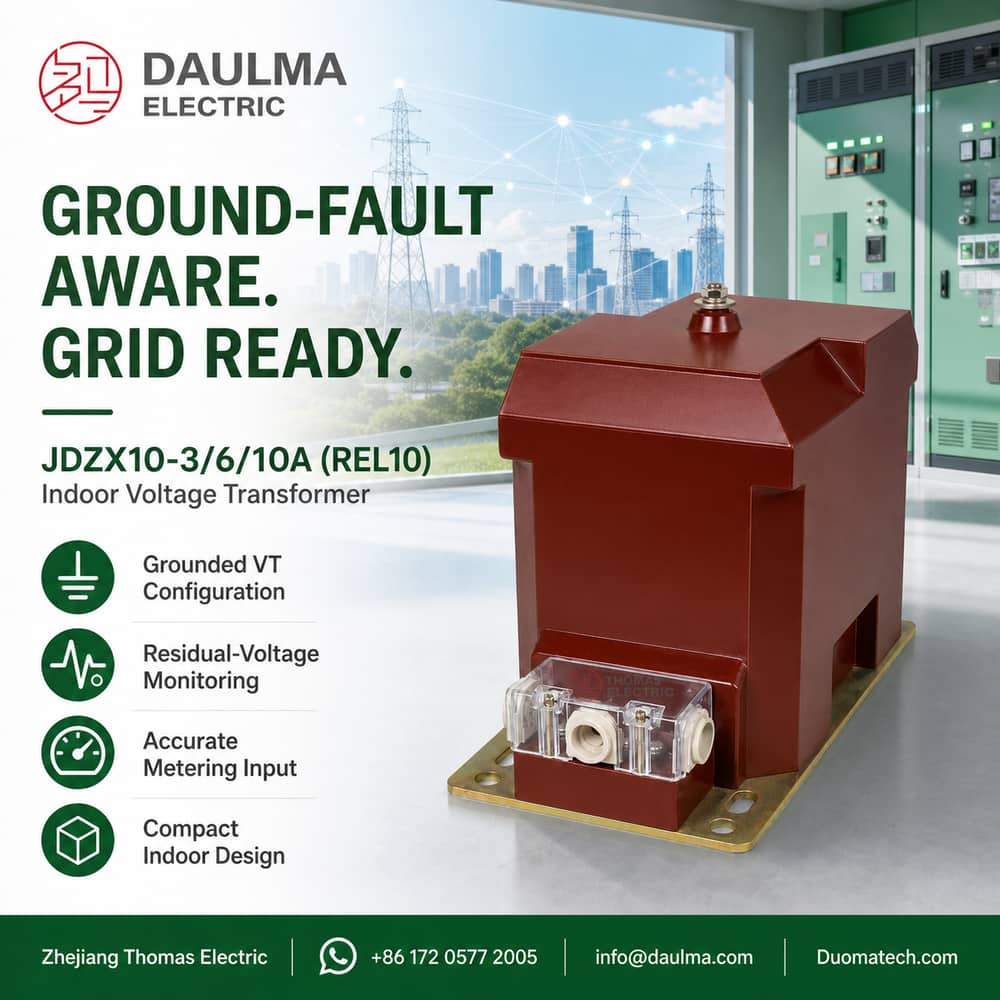 JDZX10-3,6,10A (REL10) Indoor Epoxy Cast-Resin Voltage Transformer Thomas Electric JDZX10-3,6,10A (REL10) Indoor Epoxy Cast-Resin Voltage Transformer industrial product poster 03