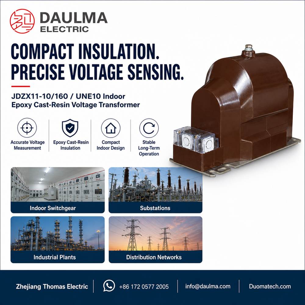 JDZX11-10/160 / UNE10 Indoor Epoxy Cast-Resin Voltage Transformer post 01