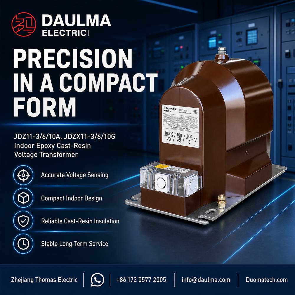 JDZ11-3/6/10A, JDZX11-3/6/10G Indoor Epoxy Cast-Resin Voltage Transformer industrial product poster 02