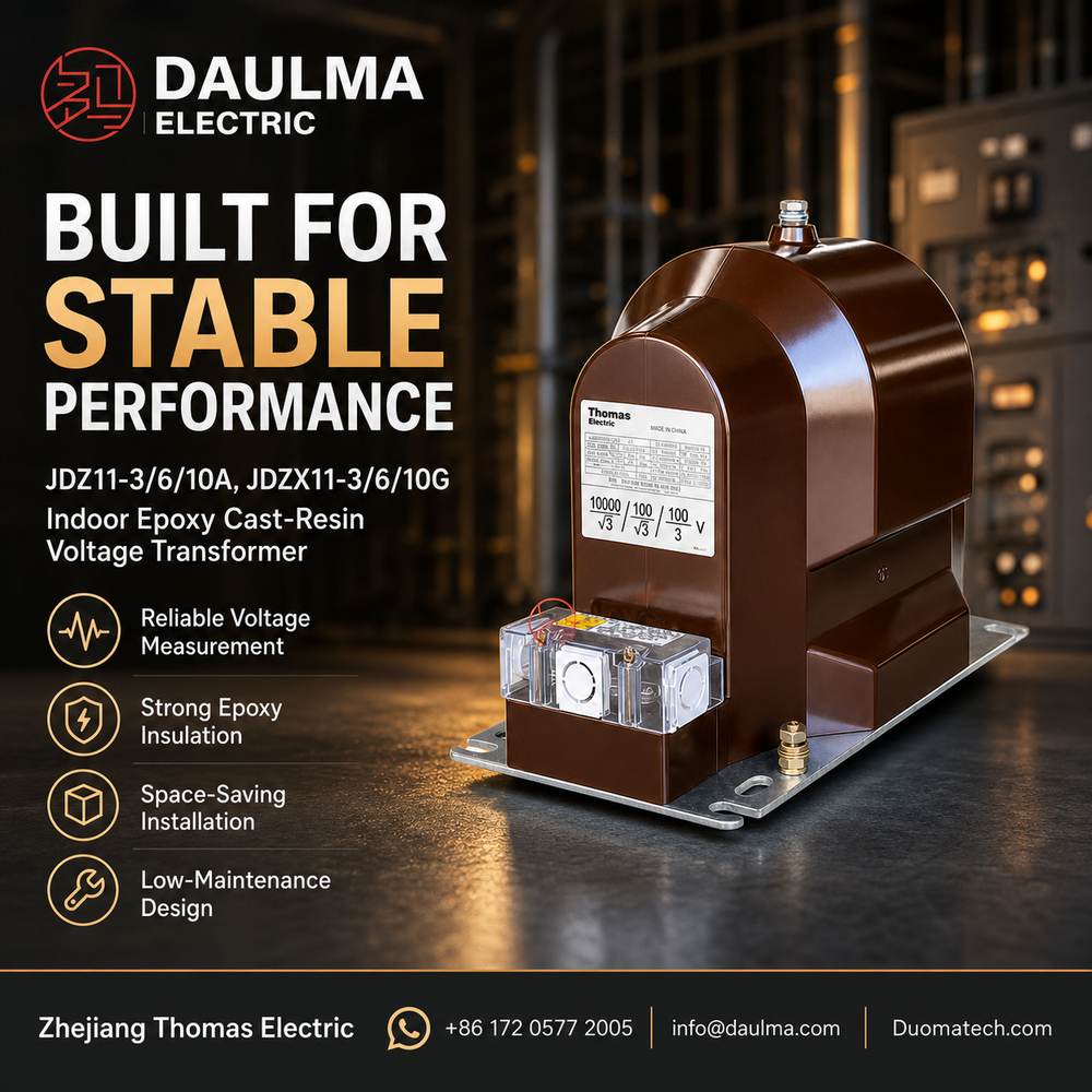JDZ11-3/6/10A, JDZX11-3/6/10G Indoor Epoxy Cast-Resin Voltage Transformer industrial product poster 03