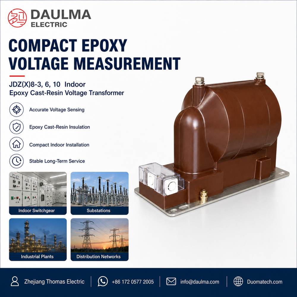 JDZ(X)8-3, 6, 10 Indoor Epoxy Cast-Resin Voltage Transformer Thomas Electric JDZ(X)8-3, 6, 10 Indoor Epoxy Cast-Resin Voltage Transformer post 01