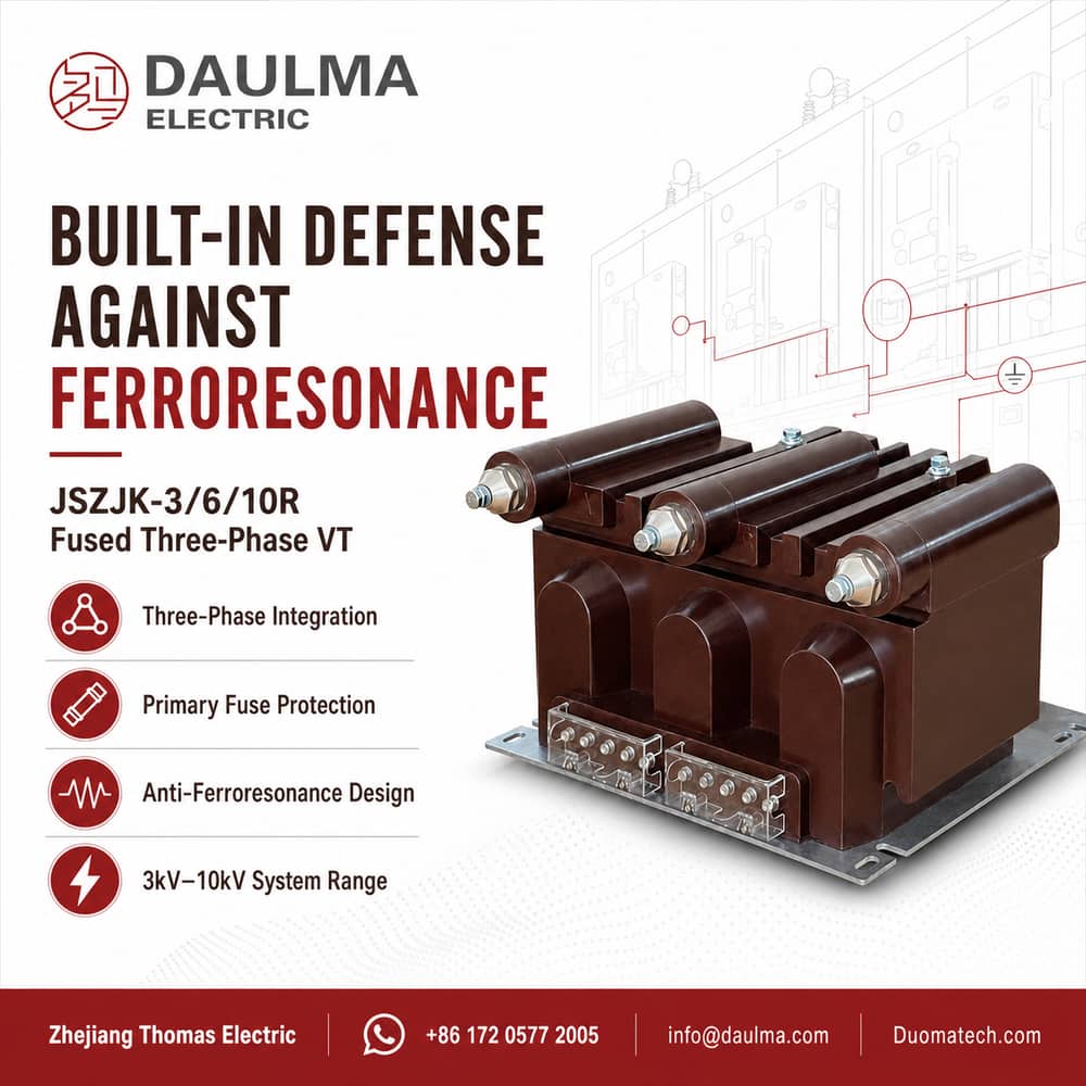 JSZJK-3/6/10R Fused Three-Phase Anti-Ferroresonance Voltage Transformer post 01