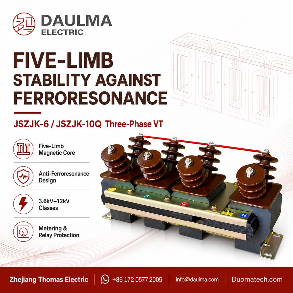 JSZJK-6, JSZJK-10Q Anti-Ferroresonance Three-Phase Voltage Transformer post 01