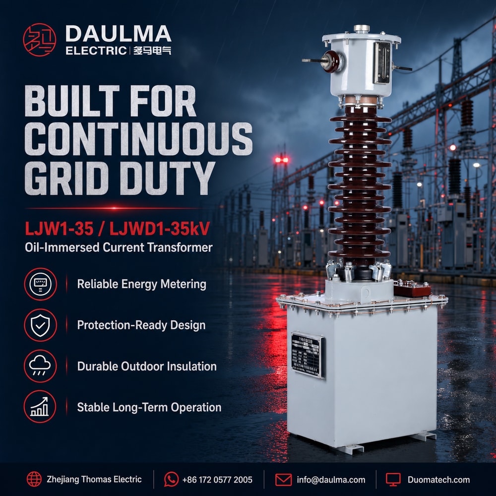 LJW1-35, LJWD1-35KV Oil-Immersed Current Transformers industrial product poster