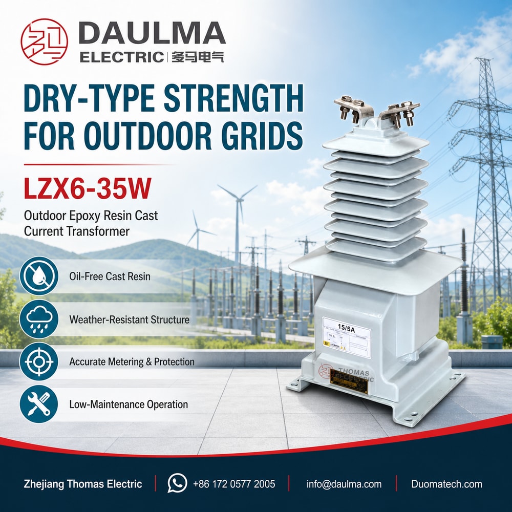 LZX6-35W Outdoor Epoxy Resin Cast Current Transformer Thomas Electric LZX6-35W Outdoor Epoxy Resin Cast Current Transformer industrial product poster