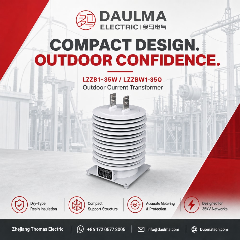 LZZB1-35W, LZZBW1-35Q Outdoor Current Transformer Thomas Electric LZZB1-35W, LZZBW1-35Q Outdoor Current Transformer industrial product poster