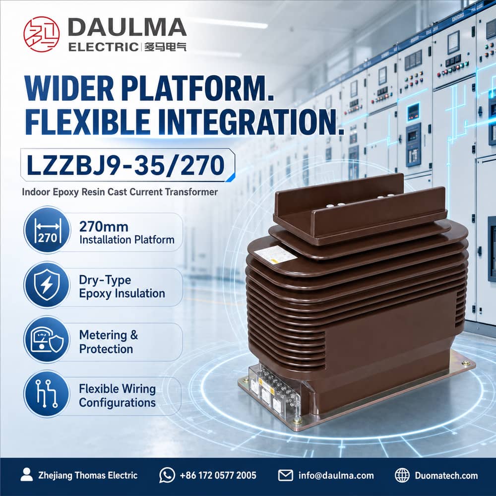LZZBJ9-35/270 Indoor Epoxy Resin Cast Current Transformer industrial product poster