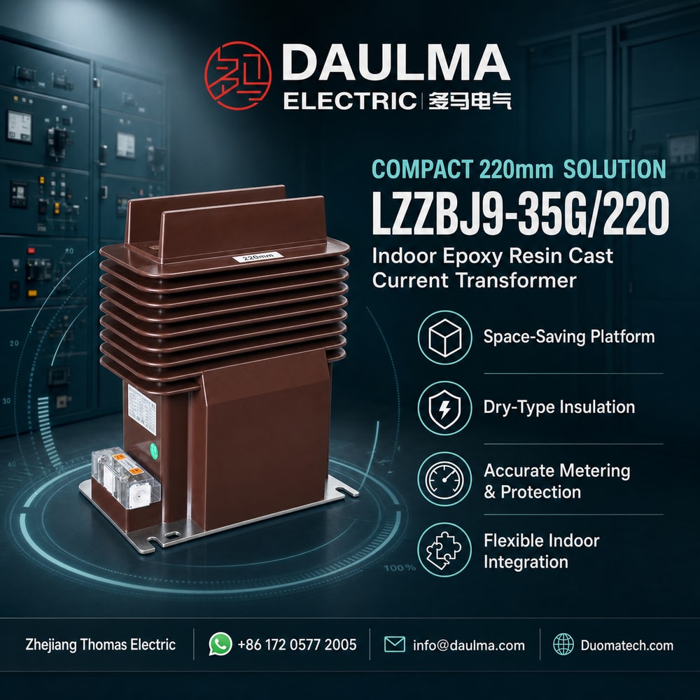 LZZBJ9-35G/220 Indoor Epoxy Resin Cast Current Transformer Thomas Electric LZZBJ9-35G/220 Indoor Epoxy Resin Cast Current Transformer industrial product poster