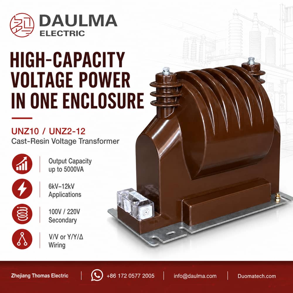 UNZ10, UNZ2-12 Epoxy Cast-Resin Voltage Transformer post 01
