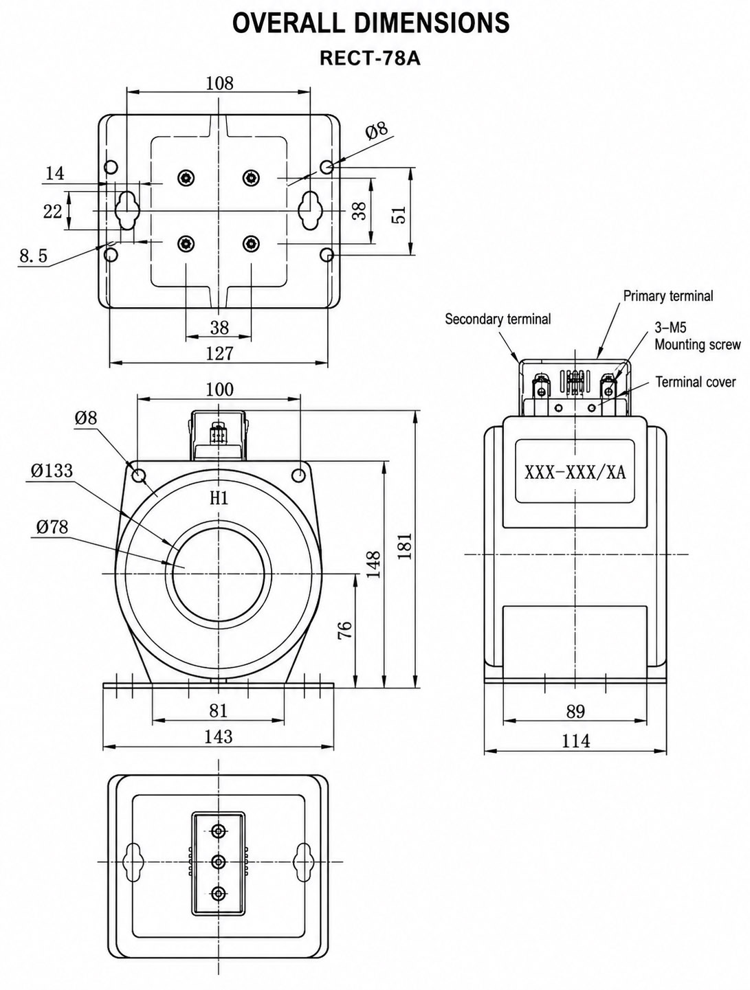 RECT 0.66 Indoor Cast Resin Current Transformer intallation diagram 1