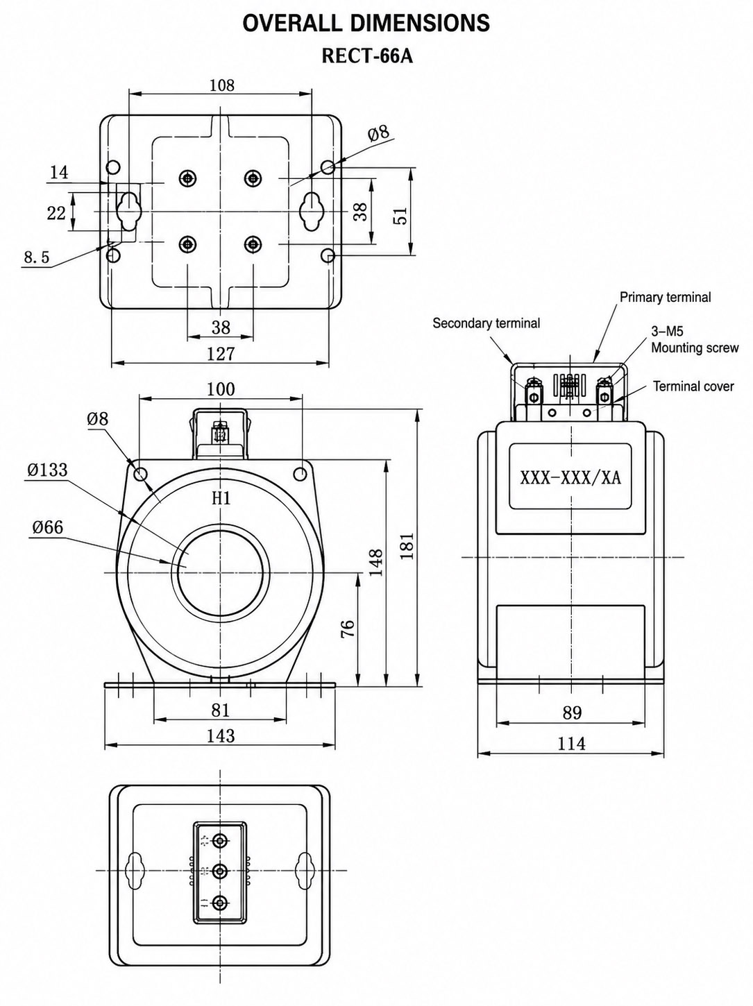 RECT 0.66 Indoor Cast Resin Current Transformer intallation diagram 3