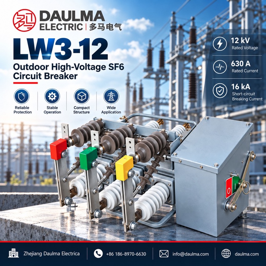 LW3-12 Outdoor High Voltage Sulfur Hexafluoride SF6 Circuit Breaker - poster_display