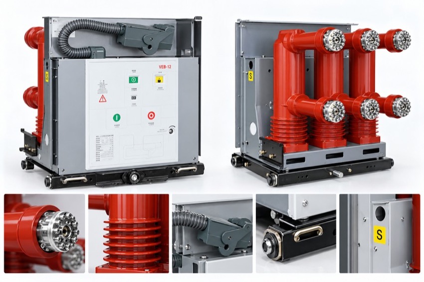 VEB-12R-24 Handcart Indoor High Voltage Vacuum Circuit Breaker Thomas Electric VEB-12R-24 Handcart Indoor High Voltage Vacuum Circuit Breaker - display