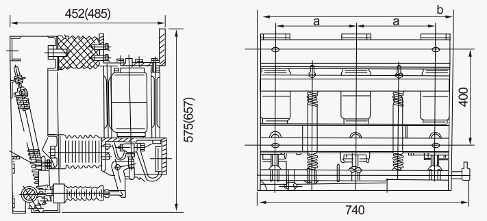 ZN28-12kV Indoor High Voltage Vacuum Circuit Breaker Thomas Electric ZN28-12kV Indoor High Voltage Vacuum Circuit Breaker - installation