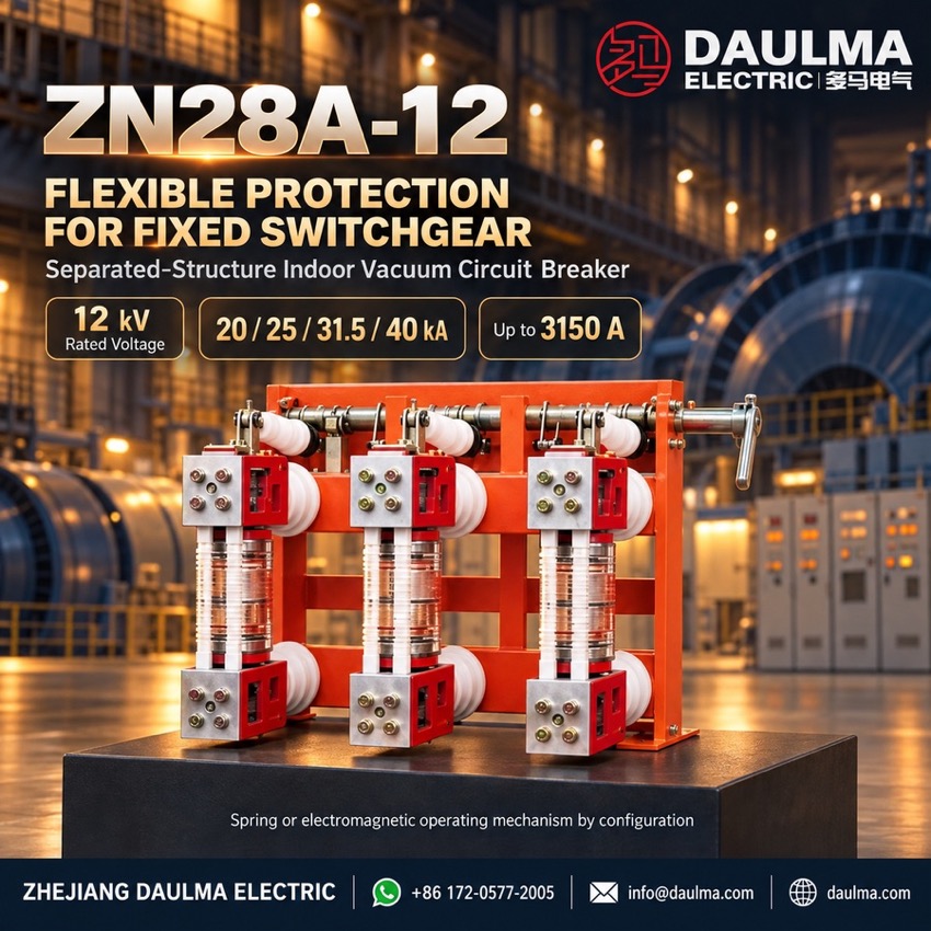 ZN28-12kV Indoor High Voltage Vacuum Circuit Breaker Thomas Electric ZN28-12kV Indoor High Voltage Vacuum Circuit Breaker - poster_display