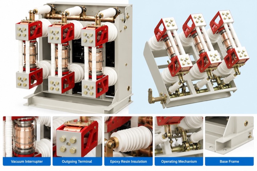 ZN28G(A)-12 Side-Mounted Indoor High Voltage Vacuum Circuit Breaker Thomas Electric ZN28G(A)-12 Side-Mounted Indoor High Voltage Vacuum Circuit Breaker - display