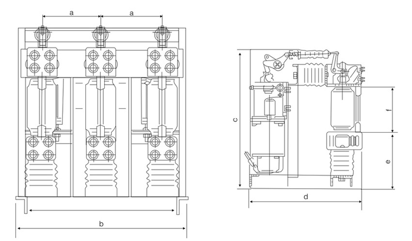 ZN28G(A)-12 Side-Mounted Indoor High Voltage Vacuum Circuit Breaker Thomas Electric ZN28G(A)-12 Side-Mounted Indoor High Voltage Vacuum Circuit Breaker - installation
