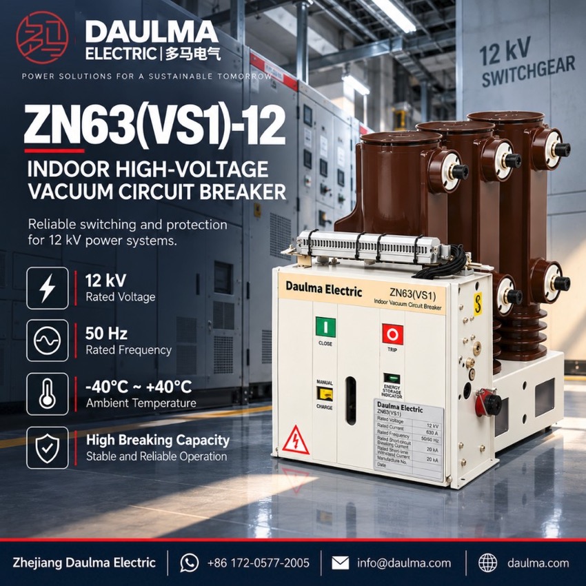 ZN63(VS1)-12 Side-Mounted Indoor High Voltage Vacuum Circuit Breaker - poster_display