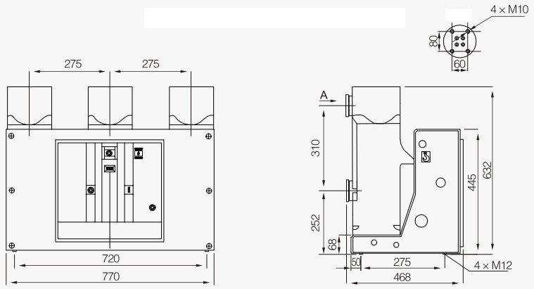 ZN63 (VS1)-12kV Innenraum-Hochspannungs-Vakuum-Leistungsschalter Thomas Electric ZN63 (VS1)-12kV Indoor High Voltage Vacuum Circuit Breaker - installation