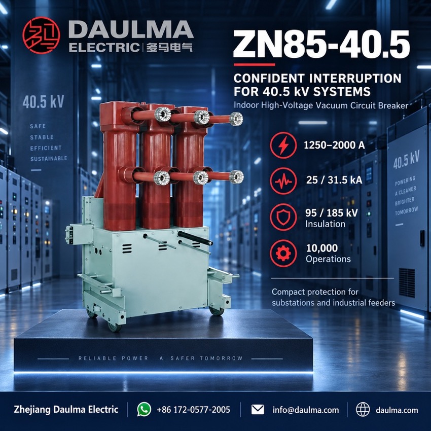 ZN85-40,5-kV-Innenraum-Hochspannungs-Vakuum-Leistungsschalter Thomas Electric ZN85-40.5kV Innenraum-Hochspannungs-Vakuumschalter – Poster-Ansicht