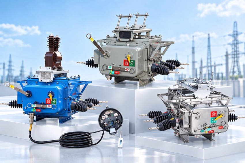ZW20Z-12 ውጭ ላይ የሚጠቀም ከፍተኛ ቮልቴጅ ያለው ፑል ላይ የተጫነ ቫክዩም የሰርኪት ብሬከር Thomas Electric ZW20Z-12 Outdoor High Voltage Pole-Mounted Vacuum Circuit Breaker - display