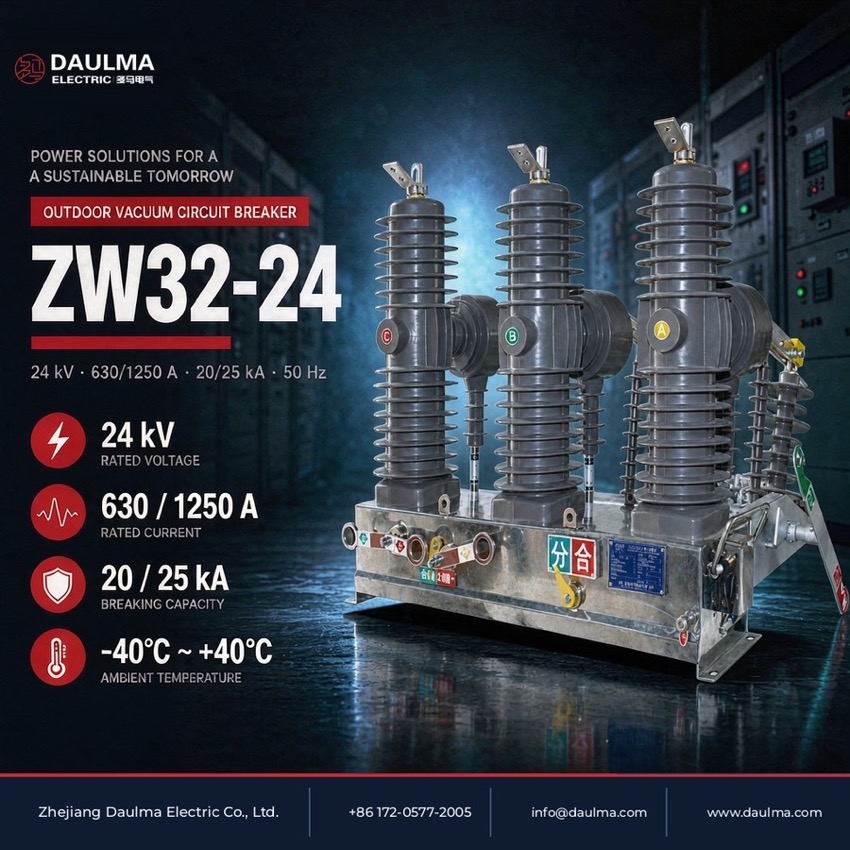 ZW32-24 Outdoor High Voltage Vacuum Circuit Breaker 24kV Thomas Electric ZW32-24 Outdoor High Voltage Vacuum Circuit Breaker 24kV - poster_display