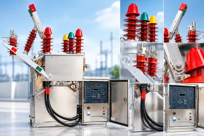 ZW8-12/C Intelligente Tipe Buite-Vakuümstroomonderbreker Thomas Electric ZW8-12/C Intelligent Type Outdoor Vacuum Circuit Breaker - display