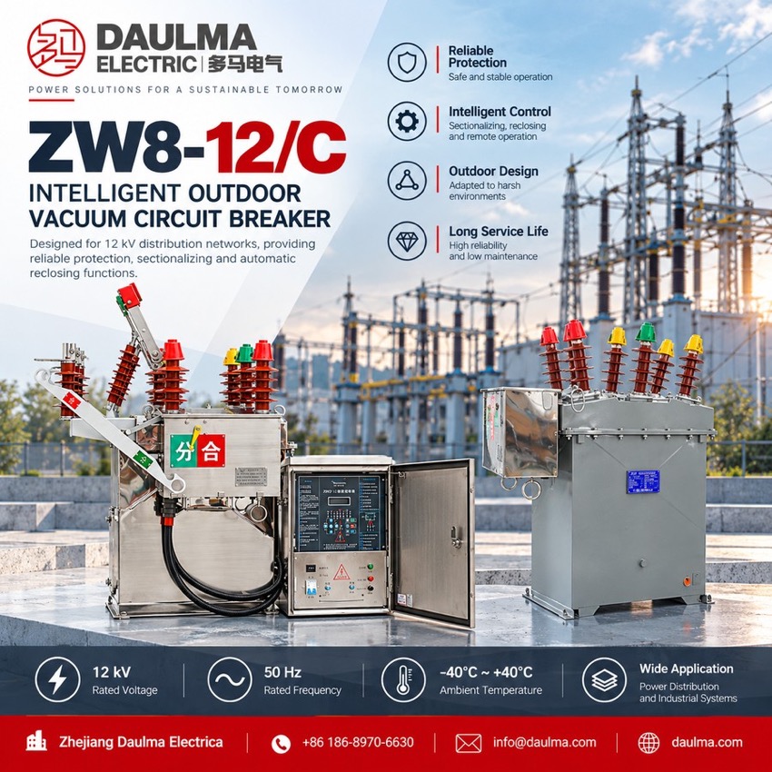ZW8-12/C Intelligente Tipe Buite-Vakuümstroomonderbreker Thomas Electric ZW8-12/C Intelligent Type Outdoor Vacuum Circuit Breaker - poster_display