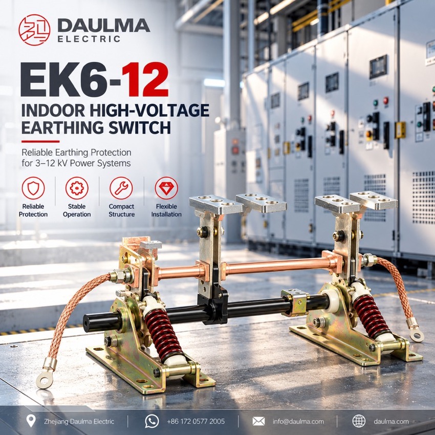 EK6-12/31.5 Indoor High-Voltage Earthing Switch for Switchgear Cubicle - poster_display