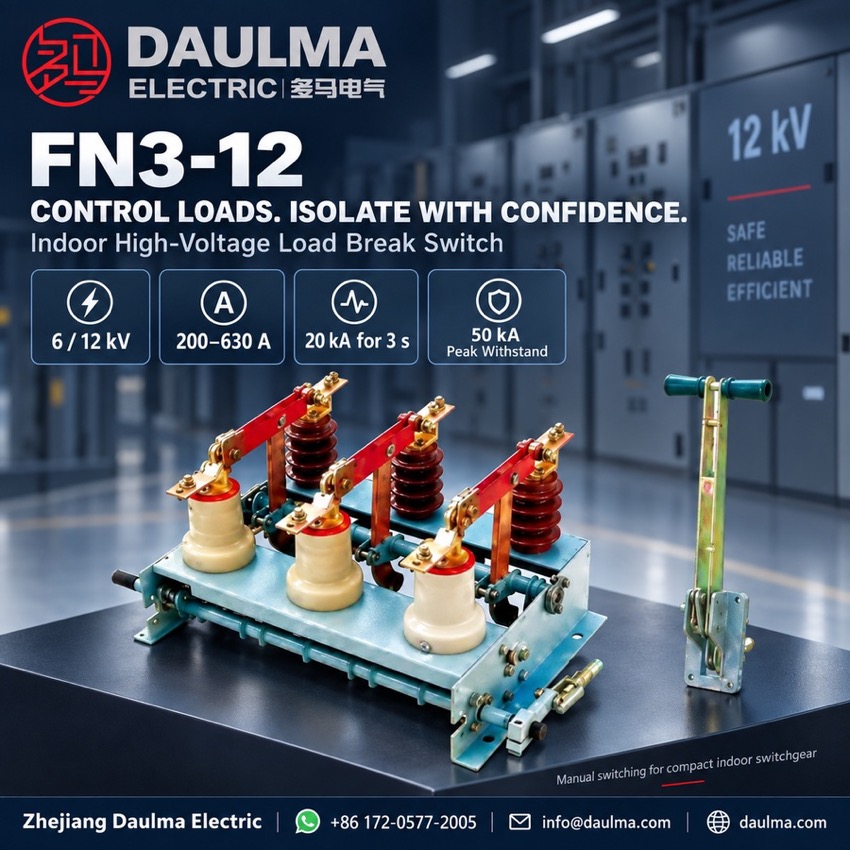 FN3-12 Binne hoëspannings-laadskakelaar Thomas Electric FN3-12 Binne hoëspannings-laadskakelaar - poster_display