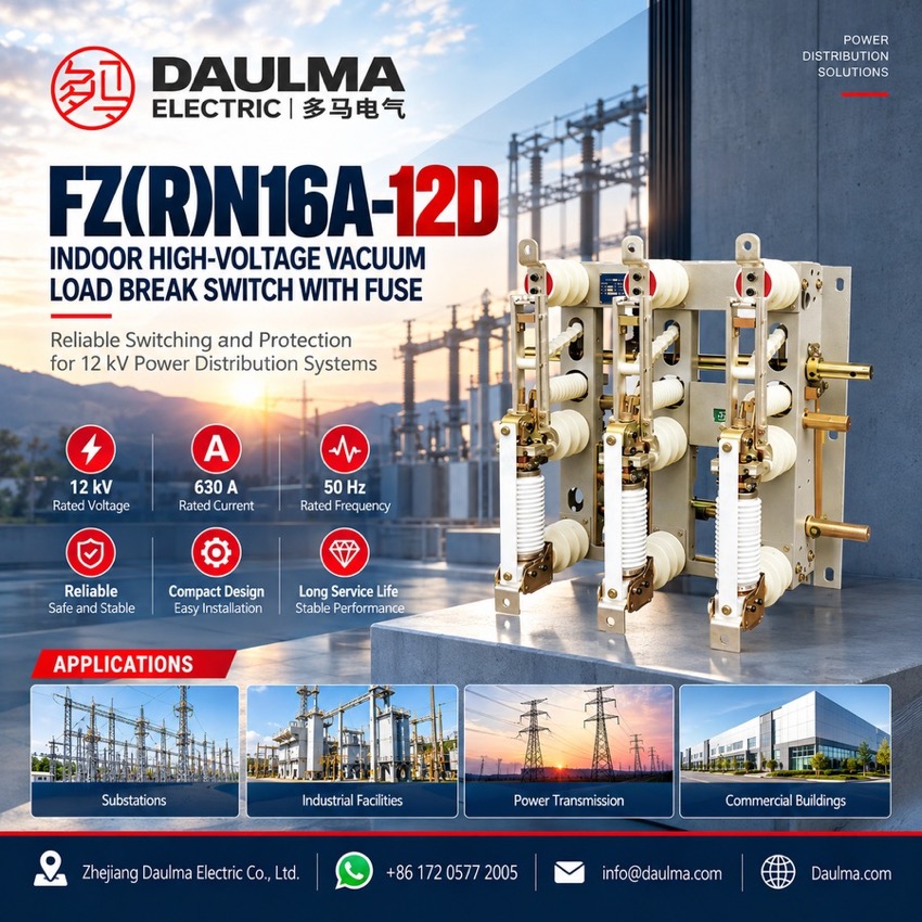 FZN16A-12D Indoor High-Voltage Vacuum Load Break Switch Thomas Electric FZN16A-12D Indoor High-Voltage Vacuum Load Break Switch - poster_display