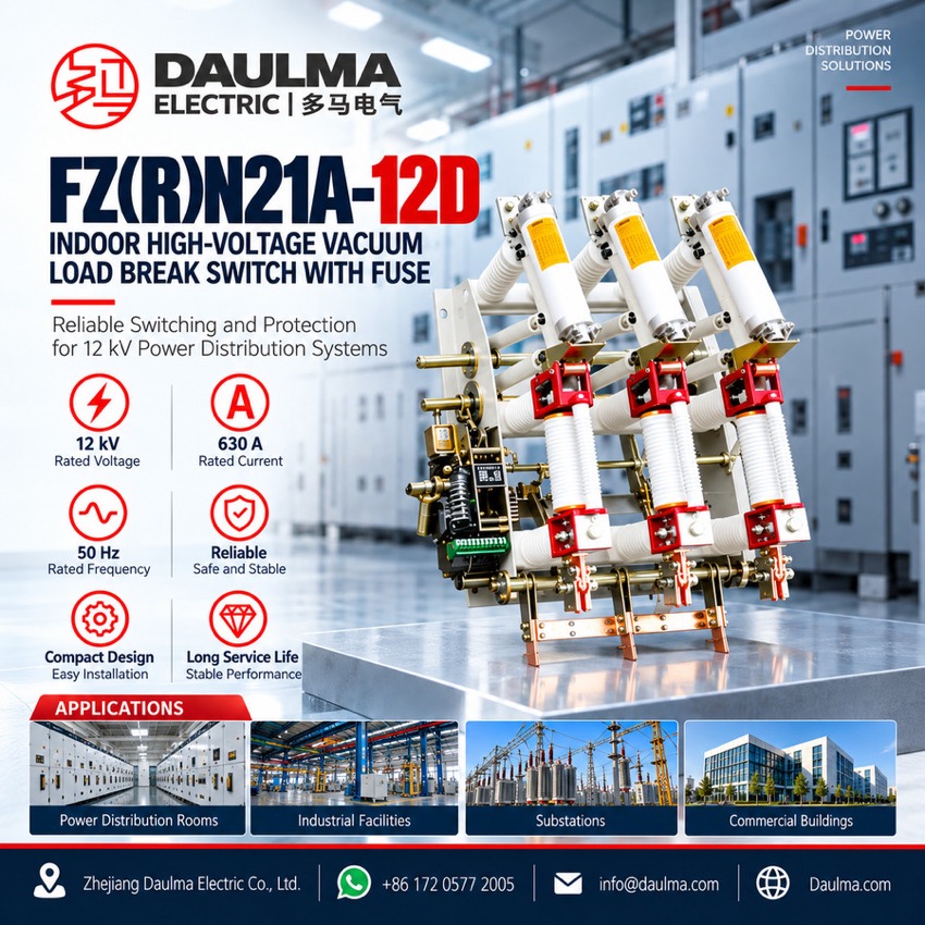 FZN21A-12D Indoor High-Voltage Vacuum Load Break Switch Thomas Electric FZN21A-12D Indoor High-Voltage Vacuum Load Break Switch - poster_display