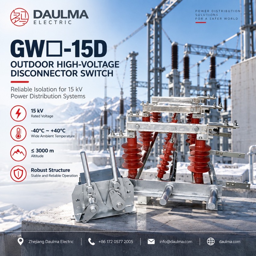 GW-15D Series Outdoor High-Voltage Disconnector with Earthing Switch - poster_display