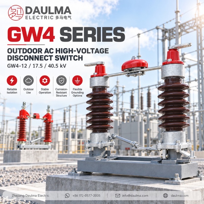 GW4 آؤٹ ڈور دو ستون ہائی وولٹیج اکی (ڈسکنیکٹر) افقی گردش کے ساتھ Thomas Electric GW4 آؤٹ ڈور دو ستون افقی گردش والا ہائی وولٹیج اکی - poster_display
