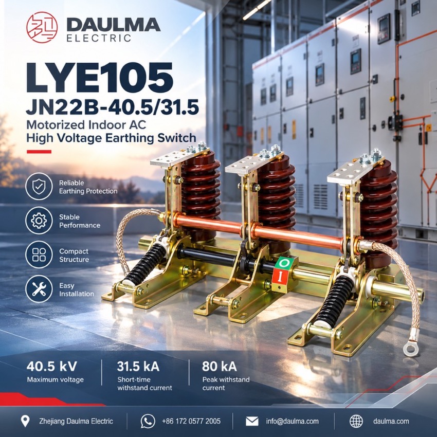 JN22B-40.5 Indoor High-Voltage Earthing Switch HV Grounding Switch Thomas Electric JN22B-40.5 Indoor High-Voltage Earthing Switch - poster_display